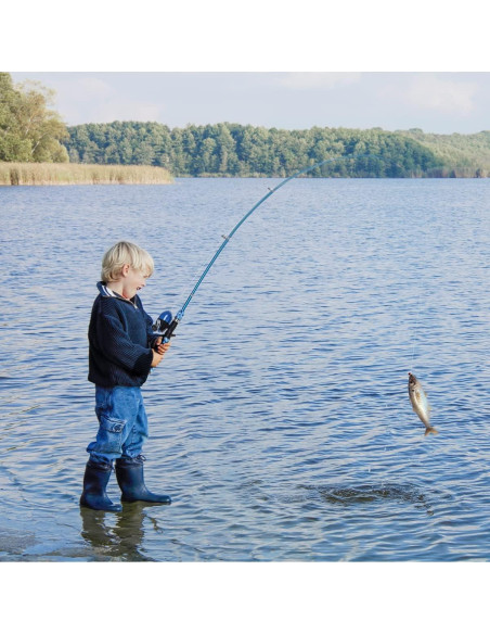 Conjunto de Cañas de Pesca LEOFISHING 1.5m para Niños