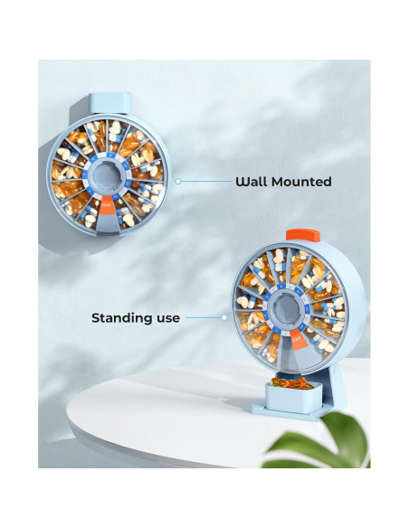 Dispensador de Pastillas Daviky A-276 Azul, Organizador 14 Días Dispensador de Pastillas Daviky A-276 Azul, Organizador 14 Días