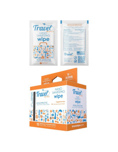Toallitas Desinfectantes de Manos Viaje 15ct 70% Alcohol
