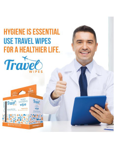 Toallitas Desinfectantes de Manos Viaje 15ct 70% Alcohol 2