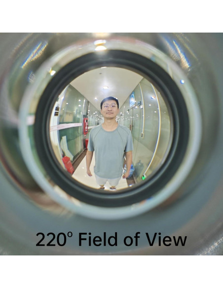 Mirilla de Puerta de Latón Sólido 220 con Cubierta Privacidad