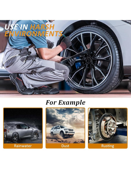 Cubiertas de Tuercas de Rueda vvag 17mm 20 Pcs Negro