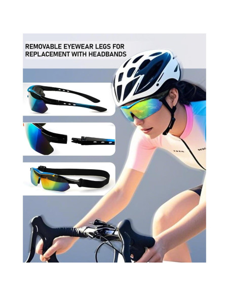 Gafas de Ciclismo Polarizadas UV400 con 5 Lentes Intercambiables