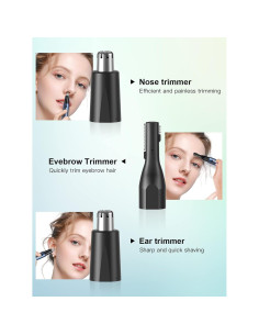 Recortador de Vello Nasal y Auricular AHHFEI USB Recargable 2