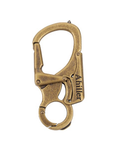 Clip de Llavero Mosquetón Ahiller DJK-TS con Doble Bloqueo