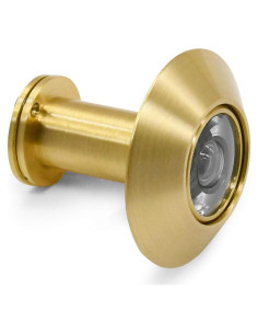 Mirilla de Seguridad Earl Diamond 200 Latón Sólido Oro Satinado