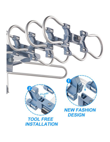 Antena HDTV Digital Amplificada Yeceny WA-2608B 200 Millas 4K