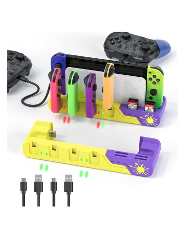 Estación de Carga Joycon Nintendo Switch OLED Splatoon 3