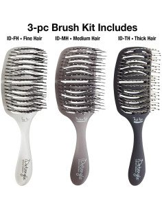 Cepillo para Cabello Olivia Garden iDetangle Doble Curva 30cm 2