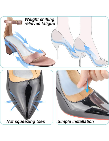 Plantillas de Gel SOPROM para Tacones Altos - Alivio Dolor Pie Plantillas de Gel SOPROM para Tacones Altos - Alivio Dolor Pie