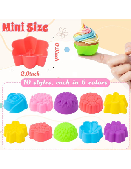 Mini Moldes de Silicona R HORSE 60 Piezas 5 cm Multicolor Mini Moldes de Silicona R HORSE 60 Piezas 5 cm Multicolor