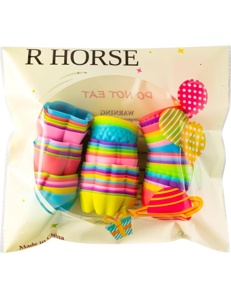 Mini Moldes de Silicona R HORSE 60 Piezas 5 cm Multicolor Mini Moldes de Silicona R HORSE 60 Piezas 5 cm Multicolor