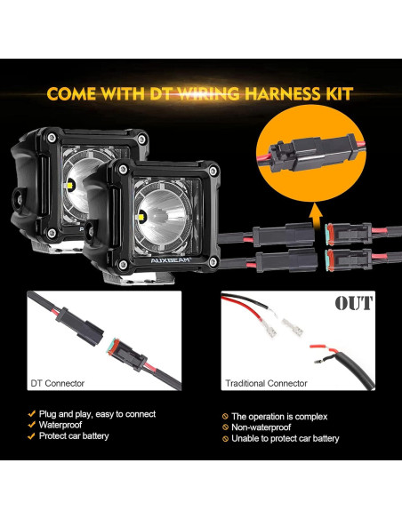 Focos LED Auxbeam FA Series 3" 20W IP67 2 Modos Offroad