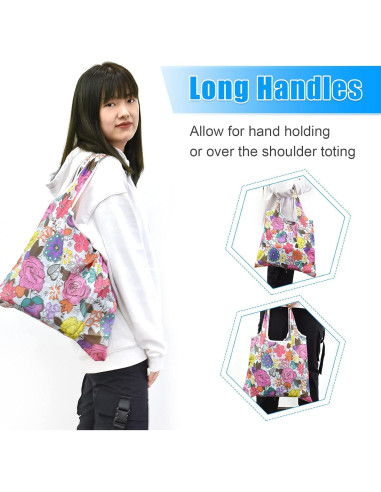 Bolsas de Compras Reutilizables ATAMET - 9 Piezas Plegables 22.7 kg