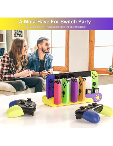 Estación de Carga Joycon Nintendo Switch OLED Splatoon 3