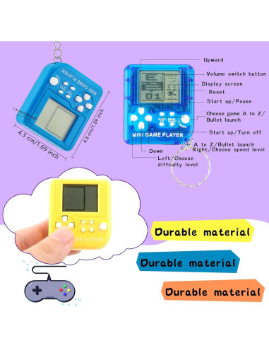 15 Llavero de Videojuego Multicolor Conagel para Niños