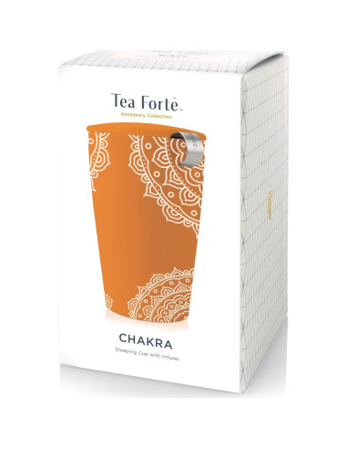 Taza de Té Doble Pared Tea Forte Chakra con Infusor 320g