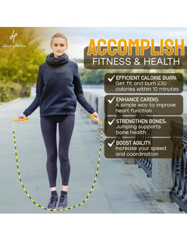 Cuerda de Salto Honor Athletics 2.0 Ajustable 3.05m PVC