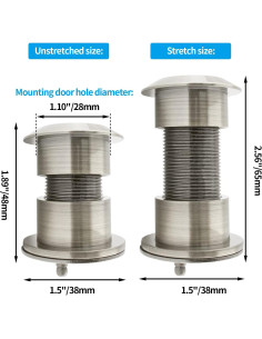 Mirador de Puerta de Seguridad Cionyce 200 Grados Niquelado 2