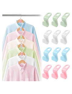 50 Ganchos Conectores Ahorra Espacio PJY - Organizador de Closet