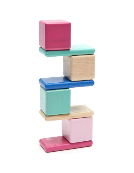 Juego de Bloques Magnéticos Tegu de Madera 8 Piezas Floración