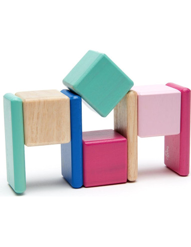Juego de Bloques Magnéticos Tegu de Madera 8 Piezas Floración