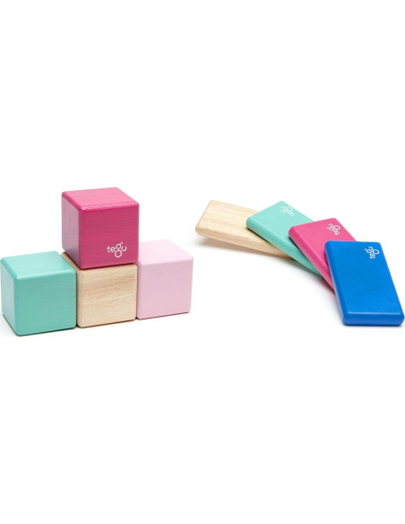 Juego de Bloques Magnéticos Tegu de Madera 8 Piezas Floración