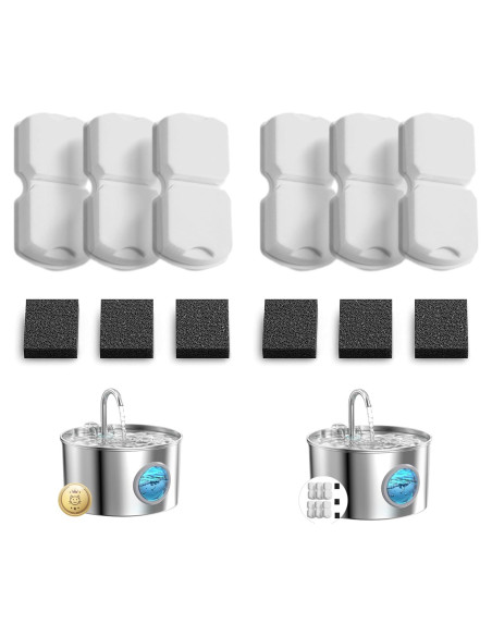Filtros de Agua para Gatos GIOTOHUN S11 - 12 Piezas