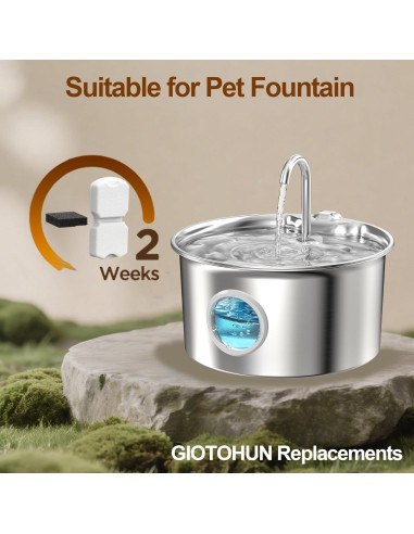 Filtros de Agua para Gatos GIOTOHUN S11 - 12 Piezas