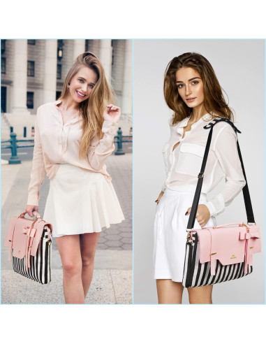 Bolsa para Laptop MATEIN Rosa 15.6" con RFID y Acolchado