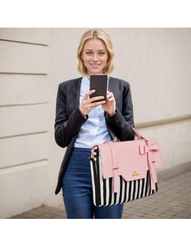 Bolsa para Laptop MATEIN Rosa 15.6" con RFID y Acolchado