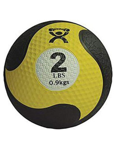 Pelota de Medicina CanDo 0.91kg Amarillo - Caucho Firme