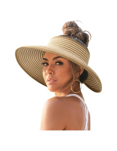 Sombrero de sol FURTALK para mujer, ala ancha, UPF 80+