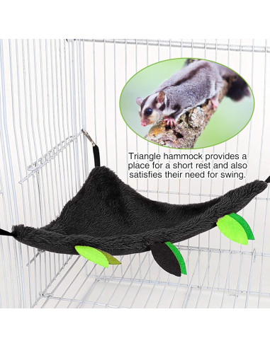 Hamaca para Hámster Hamiledyi 5PCS Cama Colgante Suave