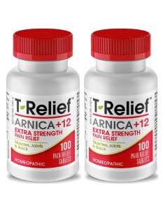 T-Relief Extra-Fuerza Arnica 100 Tabletas Alivio Natural Dolor