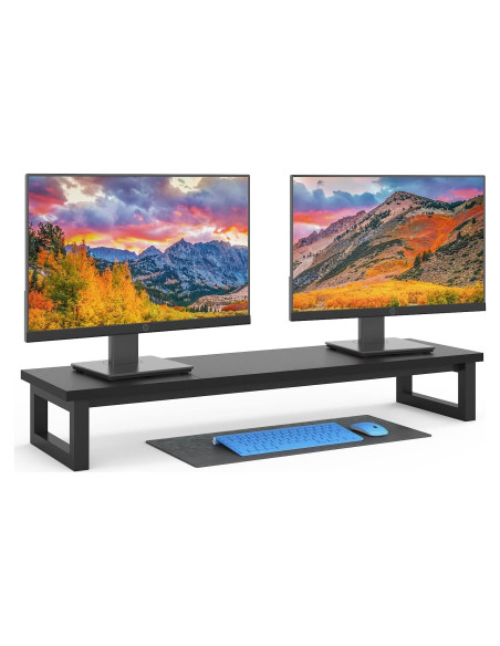 Soporte Doble para Monitor YAOHUOO 98 cm Negro, 45 kg