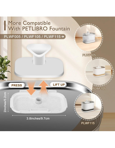 Filtros de Reemplazo SORON para Fuente de Agua Gatos 20 Pcs