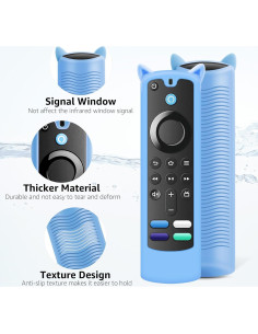 Funda de Control Remoto de Silicona OneBom 2 Pack Brilla en la Oscuridad Verde y Azul 2