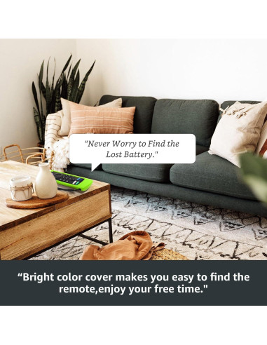 Funda de Control Remoto de Silicona OneBom 2 Pack Brilla en la Oscuridad Verde y Azul