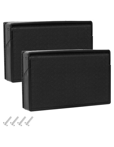 Placa Cubierta Salida Poder Exterior Calvana Negro 7.62cm