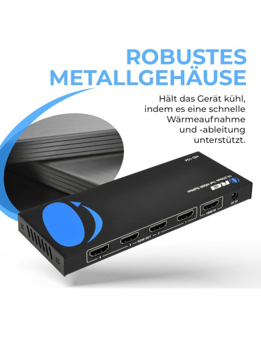 Divisor HDMI 1x4 OREI HD-104 4K@30Hz Compacto Plug & Play