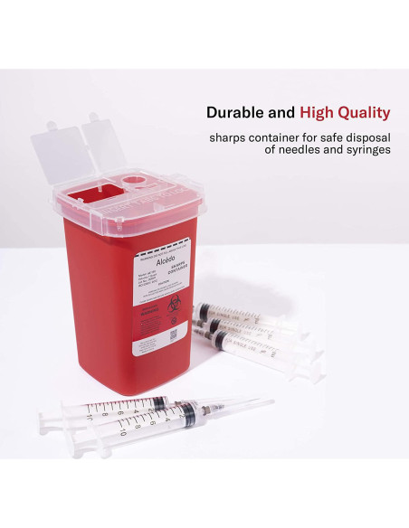 Contenedor de Puntas Alcedo 1QT para Agujas y Jeringas