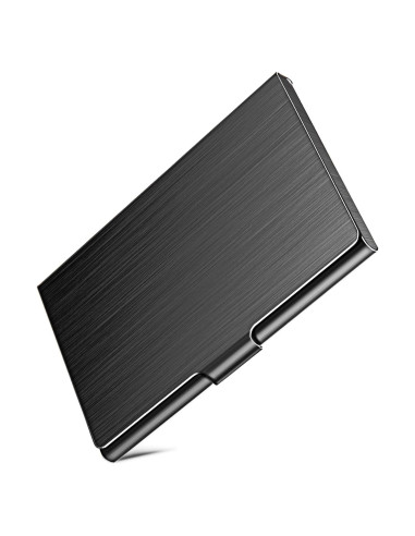 Funda de Tarjetas de Negocios DMFLY Acero Inoxidable Negro