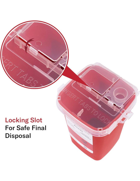 Contenedor de Puntas Alcedo 1QT para Agujas y Jeringas