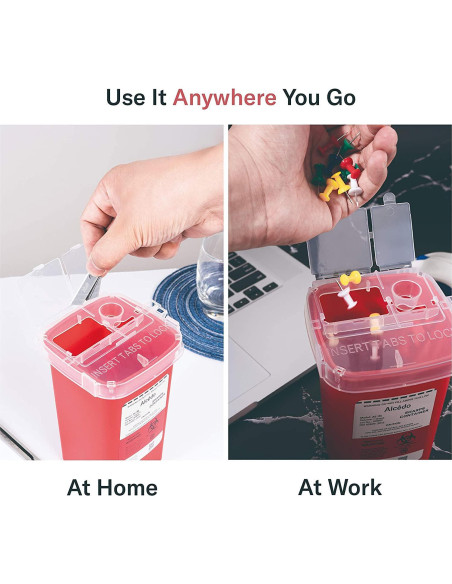 Contenedor de Puntas Alcedo 1QT para Agujas y Jeringas