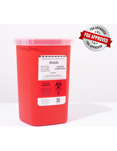 Contenedor de Puntas Alcedo 1QT para Agujas y Jeringas