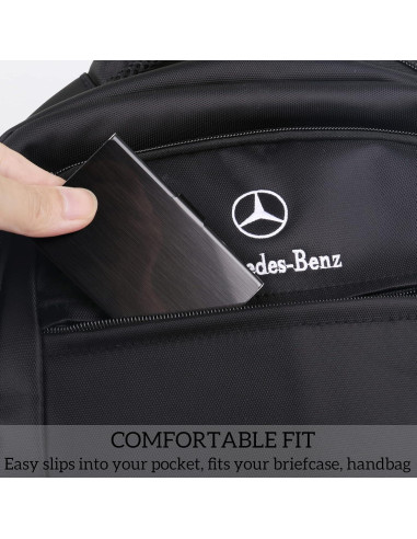 Funda de Tarjetas de Negocios DMFLY Acero Inoxidable Negro