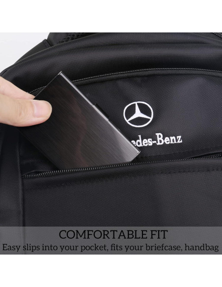 Funda de Tarjetas de Negocios DMFLY Acero Inoxidable Negro