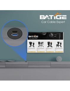 Cable de Montaje Impermeable BATIGE USB 3.0 y HDMI 0.3m 2