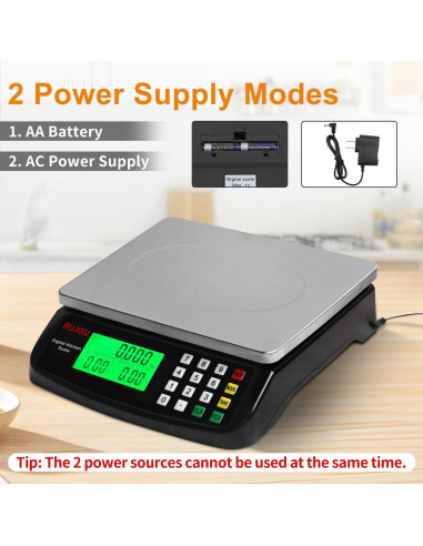 Escala de Cocina Digital Rujixu 30kg Acero Inoxidable LCD